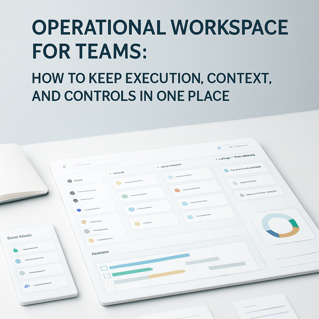 Editorial image for Operational Workspace for Teams: How to Keep Execution, Context, and Controls in One Place