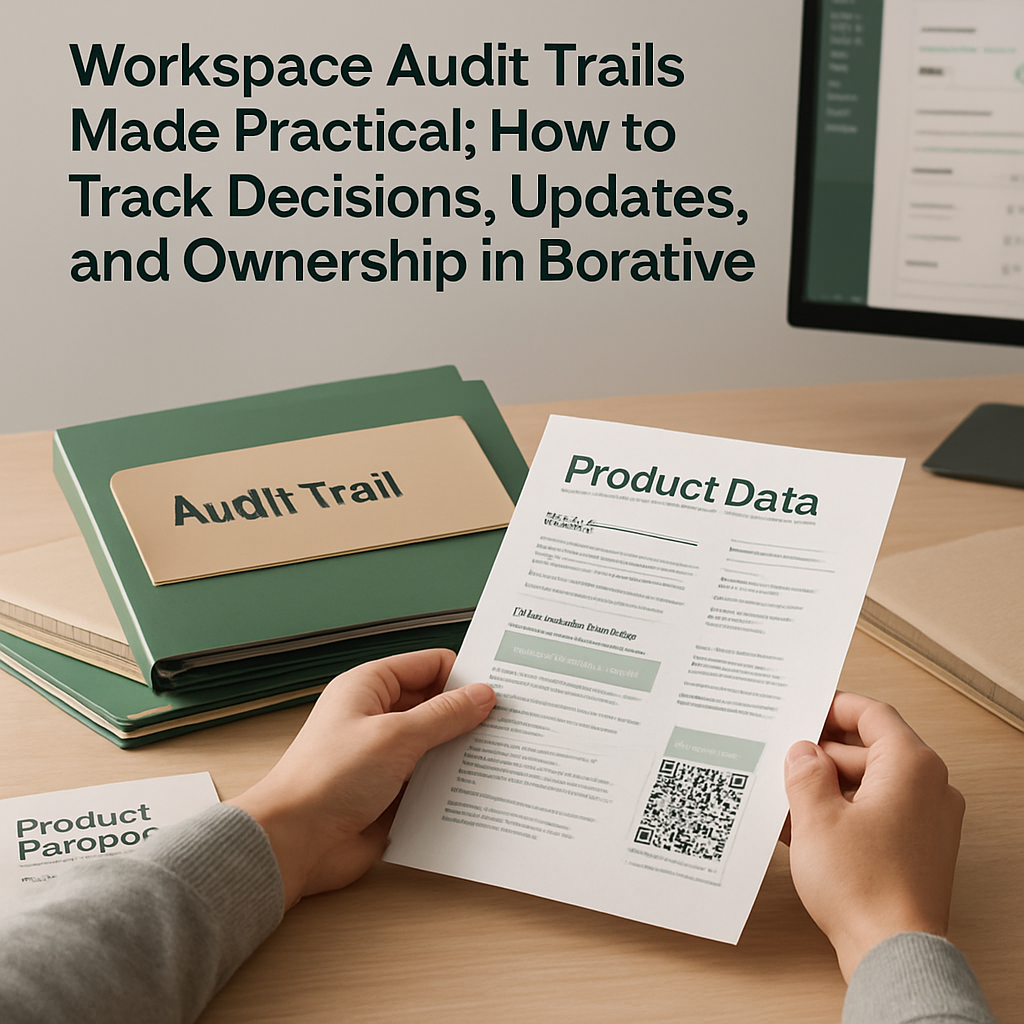 Editorial image for Workspace Audit Trails Made Practical: How to Track Decisions, Updates, and Ownership in Borative