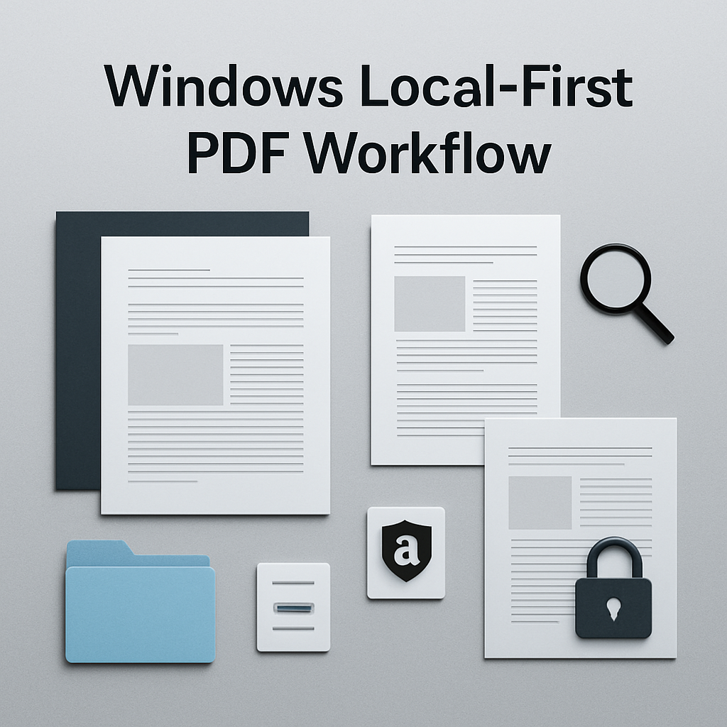 Editorial image for Windows Local-First PDF Workflow: How to Extract Pages, Keep Bookmarks, and Prepare Files for Review Without Uploading